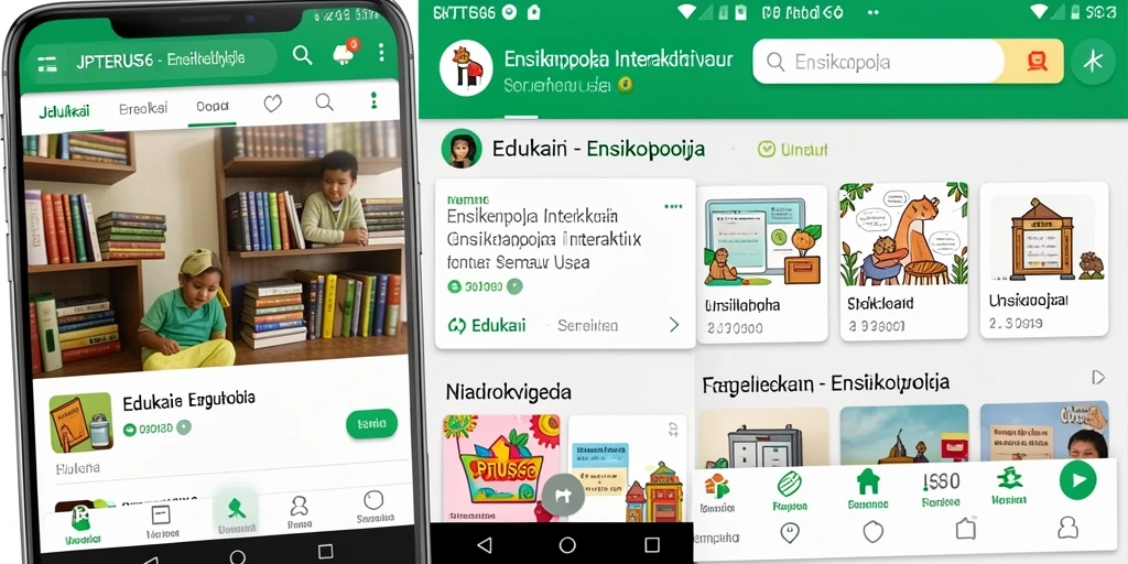Antarmuka user-friendly JPTERUS66 dengan berbagai informasi edukatif.
