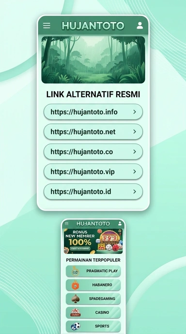 Tampilan link alternatif hujantoto